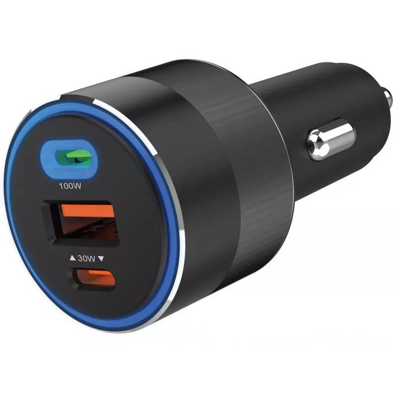 Cargador de coche Sandberg 3en1 130W USB-C PD cargador rápido universal