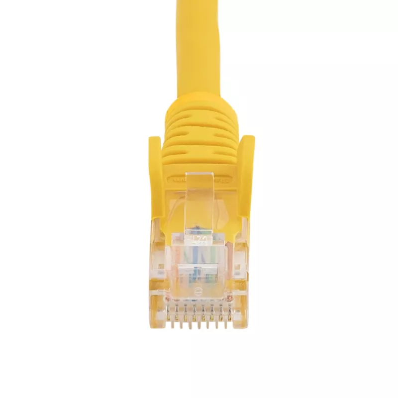 StarTech.com cable de red Ethernet Cat5e con conectores RJ45 sin lengüeta – 10 m, amarillo