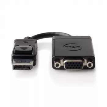 Adaptador de cable de vídeo DELL 492-11715 DisplayPort a VGA negro