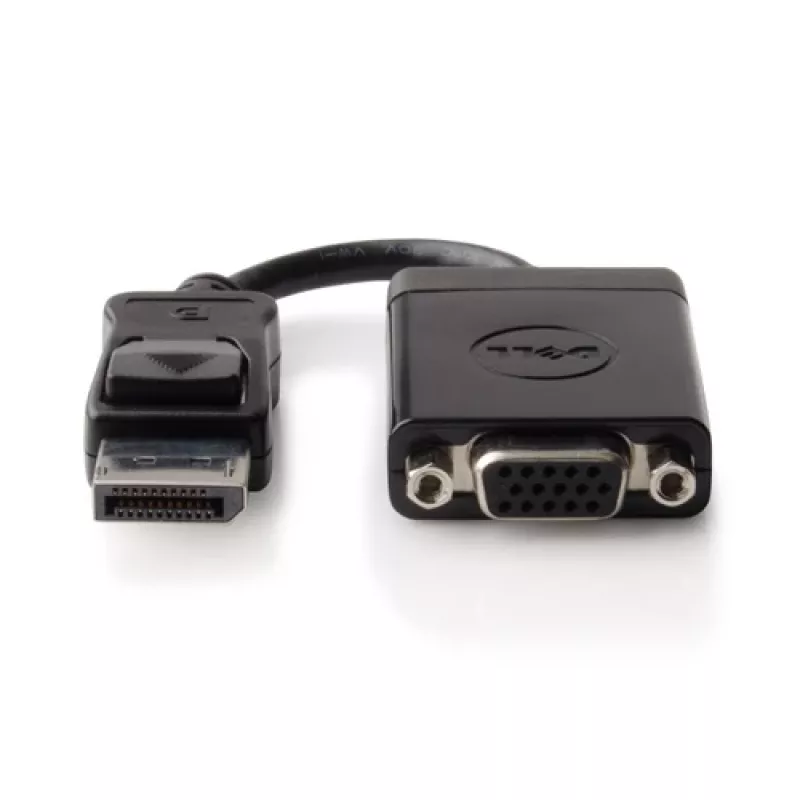 Adaptador de cable de vídeo DELL 492-11715 DisplayPort a VGA negro