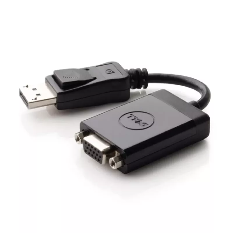 Adaptador de cable de vídeo DELL 492-11715 DisplayPort a VGA negro