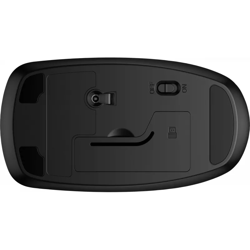 HP 235 ratón inalámbrico, óptico, 3 botones, 2,4 GHz, receptor USB, negro
