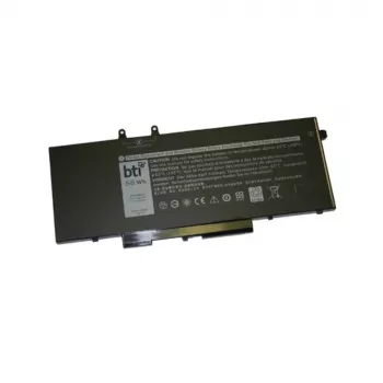 BTI batería de sustitución 4 celdas para Dell Precision/Latitude-Serie – 7,6V 68Wh (8500 mAh), polímero de litio, negro