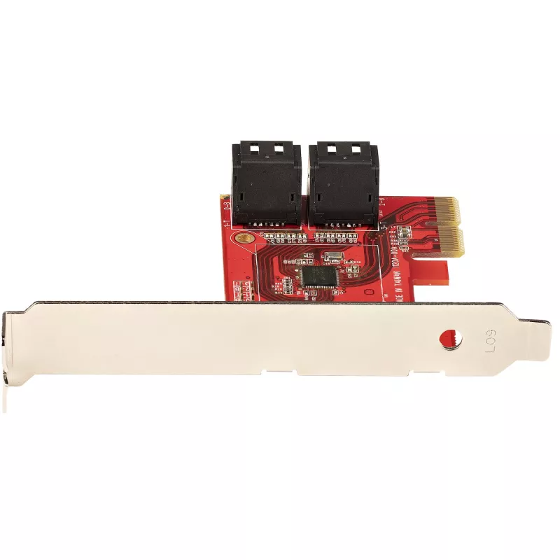 Tarjeta SATA PCIe StarTech.com - tarjeta de expansión SATA PCIe de 4 puertos - 6 Gbit/s - perfil bajo - conectores SATA apilados - ASM1164 Non-RAID - convertidor PCI Express a SATA