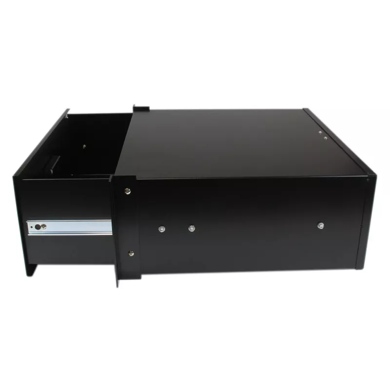 StarTech.com cajón de almacenamiento de acero negro 4U para racks y armarios de 19