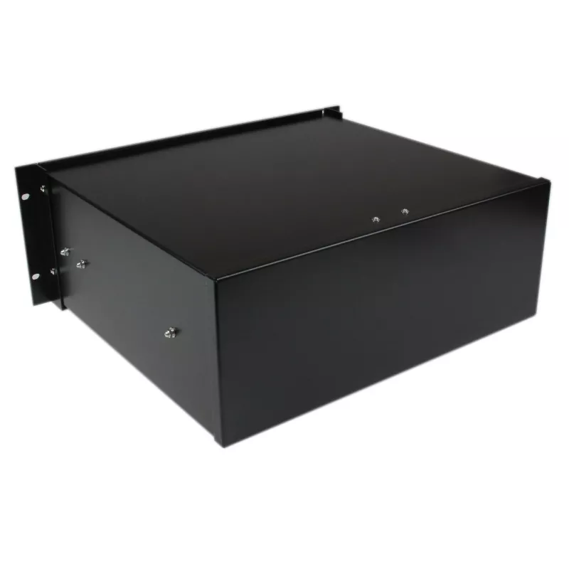 StarTech.com cajón de almacenamiento de acero negro 4U para racks y armarios de 19