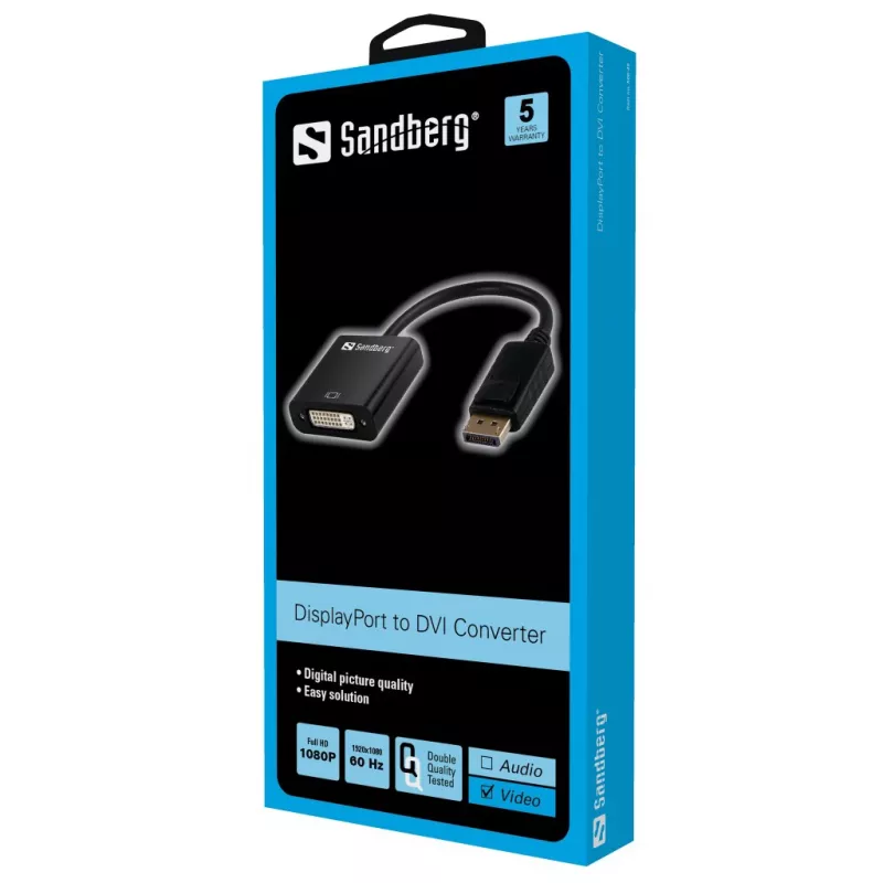 Adaptador DisplayPort a DVI Sandberg