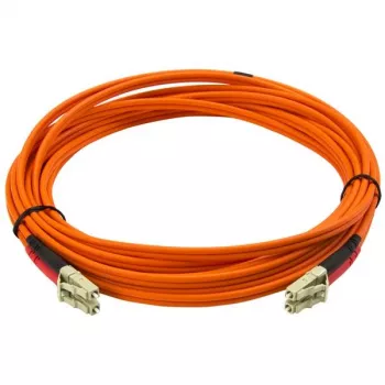 StarTech.com cable de fibra óptica 5 m - multimodo dúplex 50/125 - cable jumper de fibra LSZH - LC/LC