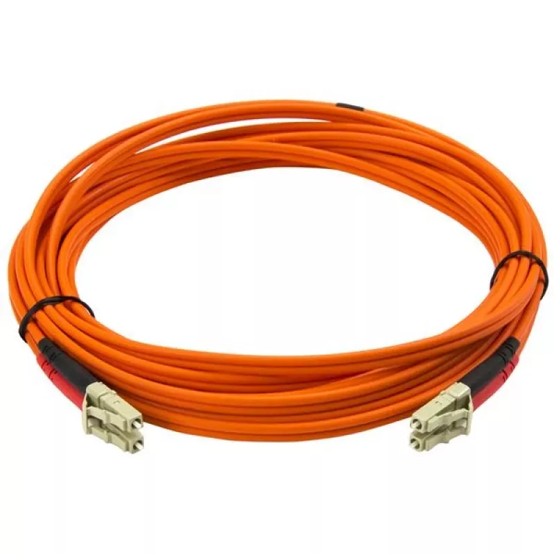 StarTech.com cable de fibra óptica 5 m - multimodo dúplex 50/125 - cable jumper de fibra LSZH - LC/LC