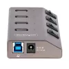 Hub USB-C autoalimentado de 4 puertos StarTech.com con interruptores individuales de encendido/apagado, hub de expansión USB 3.0 5Gbps con fuente de alimentación, hub USB-C a USB-A para sobremesa/portátil, hub USB Type-C con BC 1.2