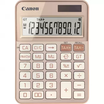 Calculadora básica Canon KS-125KB sobremesa 12 dígitos oro rosa