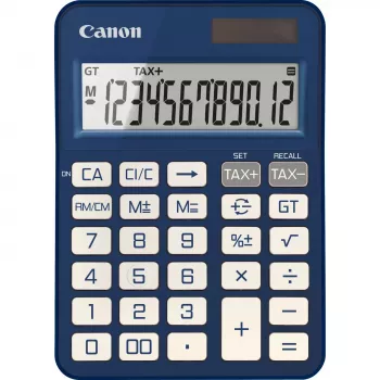 Calculadora básica Canon KS-125KB 12 dígitos batería solar azul