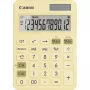 Calculadora básica Canon LS-125KB 12 dígitos amarillo cálculo fiscal doble alimentación