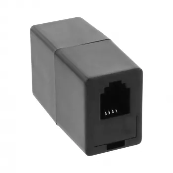 InLine acoplador modular RJ10 4P4C conector hembra/conector hembra 69999E