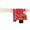 StarTech.com tarjeta SATA PCIe – tarjeta de expansión PCIe SATA de 6 puertos – 6 Gbit/s – perfil bajo/completo – conectores SATA apilados – ASM1166 Non-RAID – convertidor PCI Express a SATA