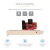 StarTech.com tarjeta SATA PCIe – tarjeta de expansión PCIe SATA de 6 puertos – 6 Gbit/s – perfil bajo/completo – conectores SATA apilados – ASM1166 Non-RAID – convertidor PCI Express a SATA