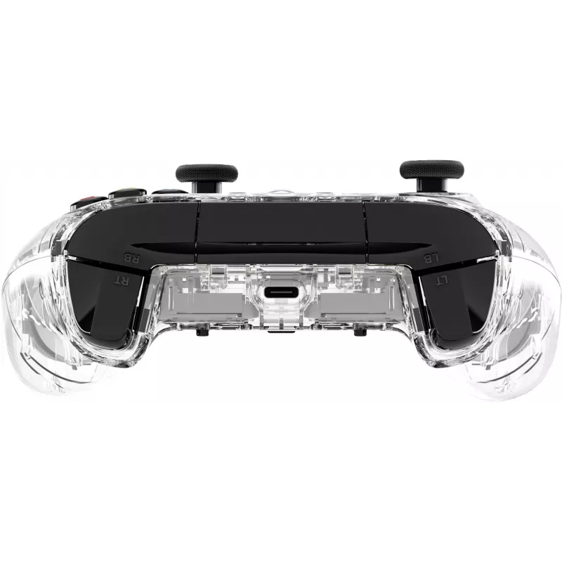 HyperX Clutch Gladiate – mando gaming RGB con cable – Xbox, gamepad, Xbox One, Xbox Series X, con cable, USB, USB Type-A, USB Type-C, transparente