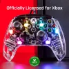 HyperX Clutch Gladiate – mando gaming RGB con cable – Xbox, gamepad, Xbox One, Xbox Series X, con cable, USB, USB Type-A, USB Type-C, transparente