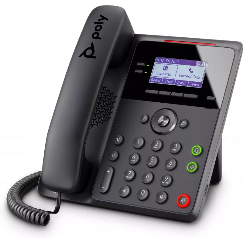 Teléfono IP Poly Edge B20 — 2 líneas PoE, LCD 2,8