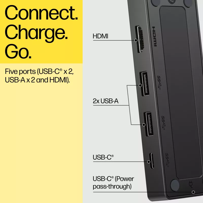 HP 86S97AA USB-C Travel Hub G3 replicador de puertos, HDMI