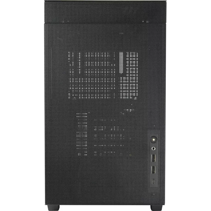 Caja de PC mini torre INTER-TECH IM-2 Expander, Mini-ITX/Micro ATX, compatible con fuentes de alimentación ATX/SFX, unidades de 2,5 inch y 3,5 inch, ventiladores frontal/superior 120/140 mm, negra