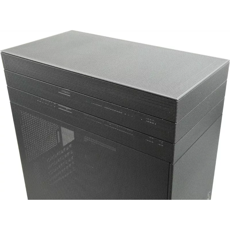 Caja de PC mini torre INTER-TECH IM-2 Expander, Mini-ITX/Micro ATX, compatible con fuentes de alimentación ATX/SFX, unidades de 2,5 inch y 3,5 inch, ventiladores frontal/superior 120/140 mm, negra