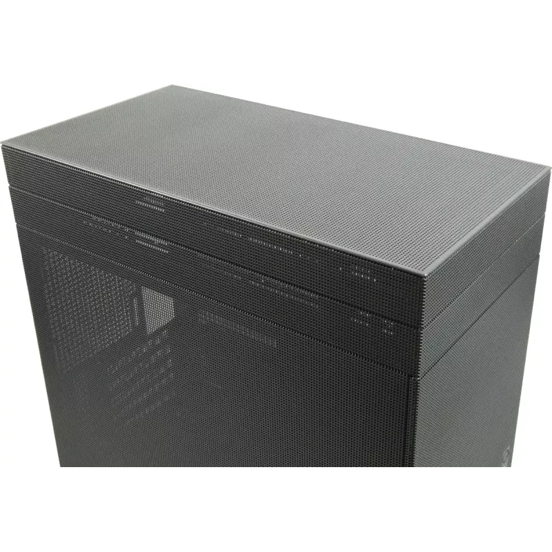 Caja de PC mini torre INTER-TECH IM-2 Expander, Mini-ITX/Micro ATX, compatible con fuentes de alimentación ATX/SFX, unidades de 2,5 inch y 3,5 inch, ventiladores frontal/superior 120/140 mm, negra