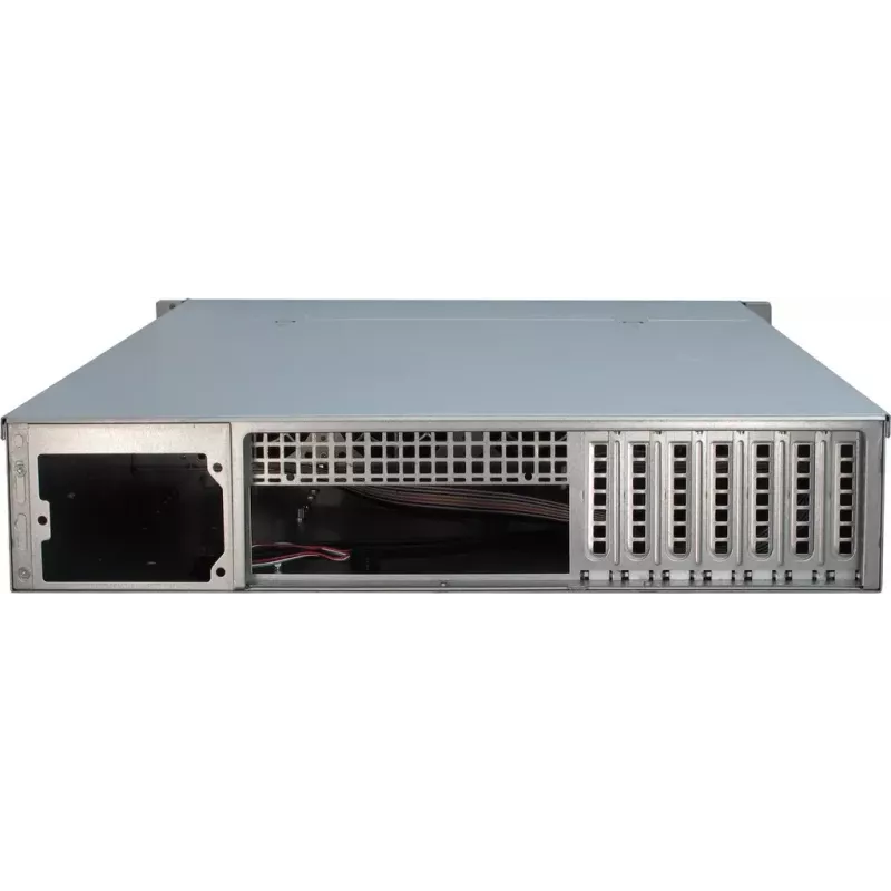 Carcasa de servidor Inter-Tech IPC 2U-2412 Rack Negro, Plata