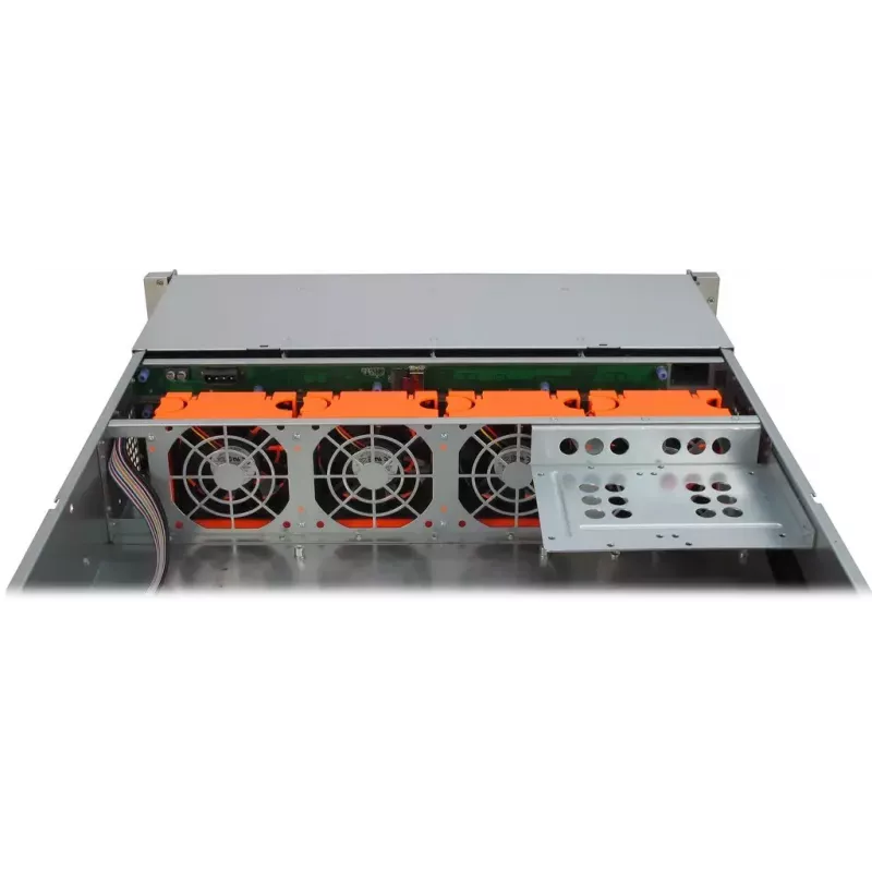 Carcasa de servidor Inter-Tech IPC 2U-2412 Rack Negro, Plata