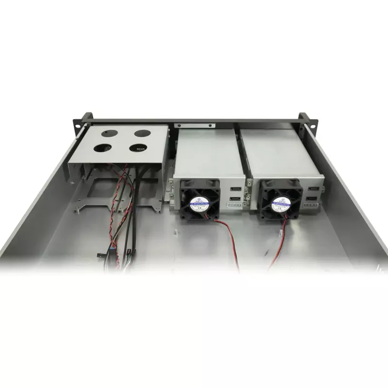 Rack de servidor Inter-Tech 2U-2504 Negro 480x527x89mm Ventilador de 60mm