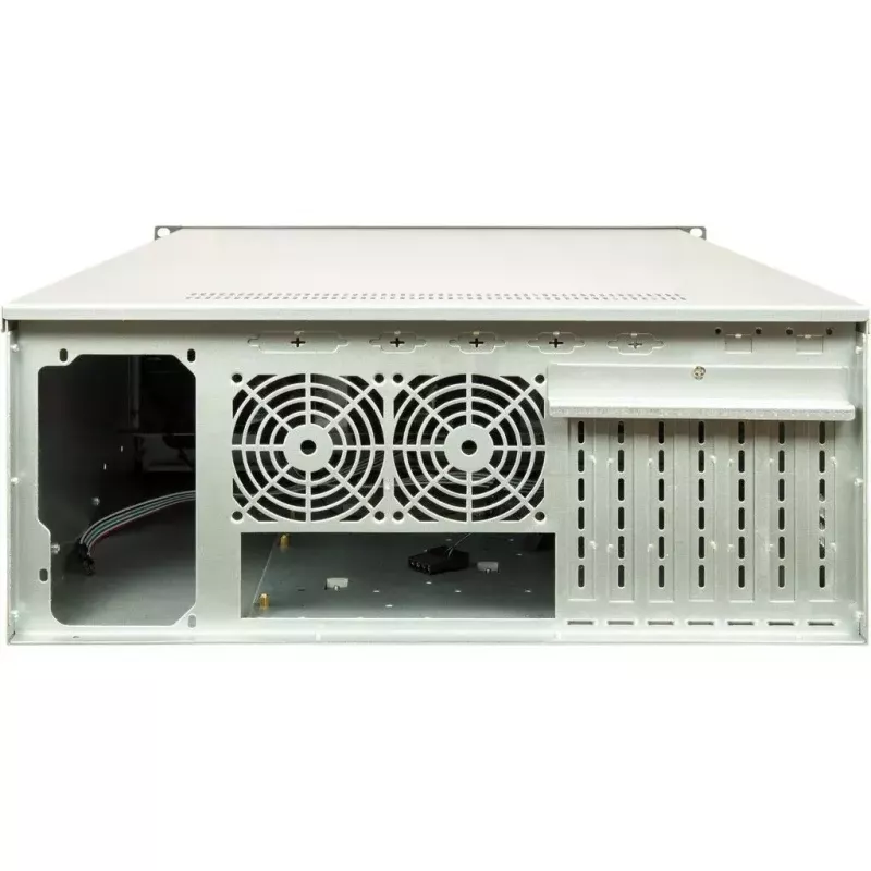 Carcasa de ordenador Inter-Tech 4F28 Rack Negro, Plata