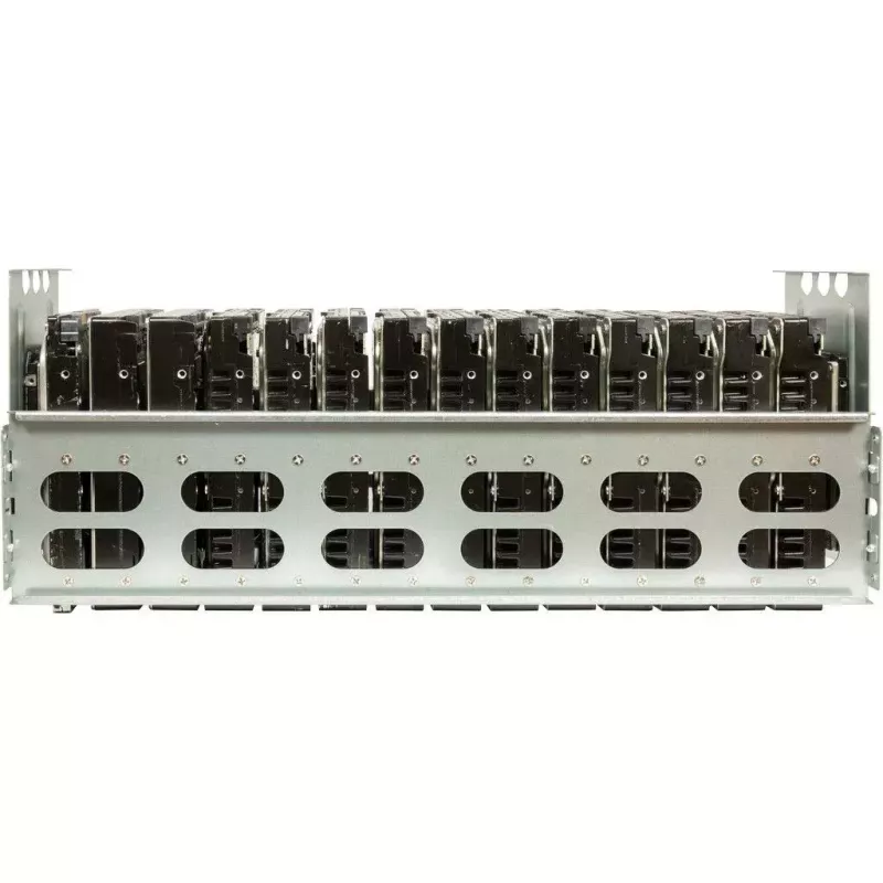 Carcasa de ordenador Inter-Tech 4F28 Rack Negro, Plata