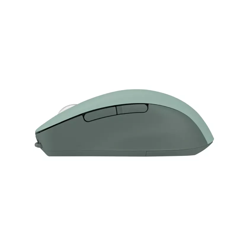 Ratón ASUS SmartO MD200 Silent Plus – ambidiestro RF inalámbrico + Bluetooth, óptico 4200 DPI, 6 botones, verde