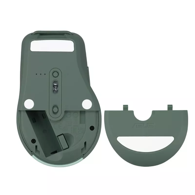Ratón ASUS SmartO MD200 Silent Plus – ambidiestro RF inalámbrico + Bluetooth, óptico 4200 DPI, 6 botones, verde