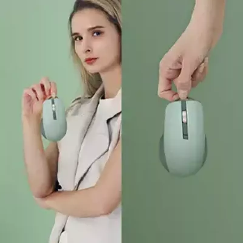 Ratón ASUS SmartO MD200 Silent Plus – ambidiestro RF inalámbrico + Bluetooth, óptico 4200 DPI, 6 botones, verde