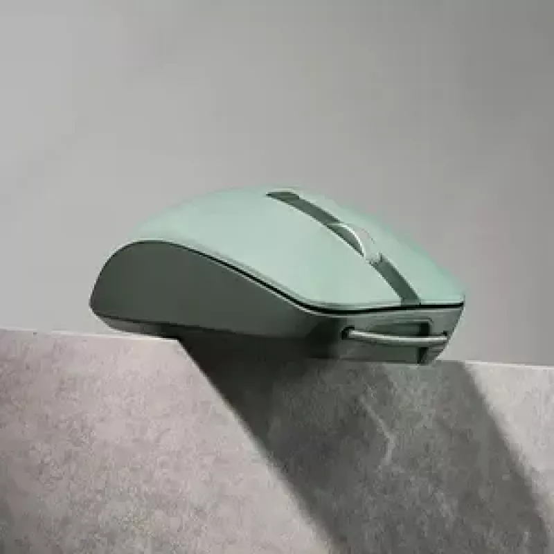 Ratón ASUS SmartO MD200 Silent Plus – ambidiestro RF inalámbrico + Bluetooth, óptico 4200 DPI, 6 botones, verde