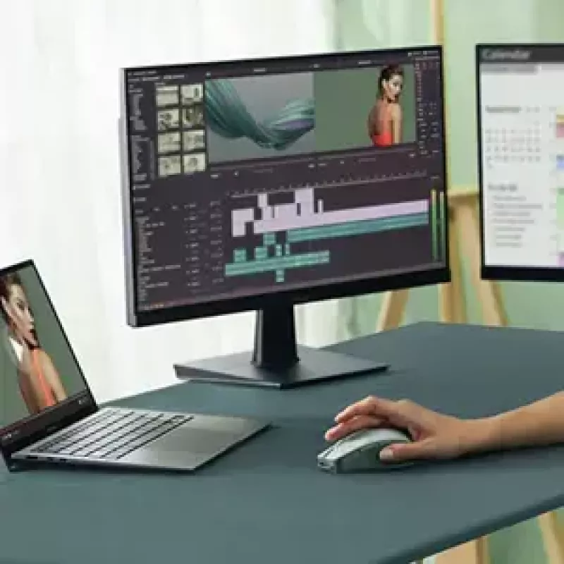 Ratón ASUS SmartO MD200 Silent Plus – ambidiestro RF inalámbrico + Bluetooth, óptico 4200 DPI, 6 botones, verde