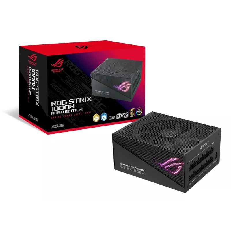 Fuente de alimentación ASUS ROG Strix 1000W Gold Aura Edition 20+4 pin ATX ATX negra