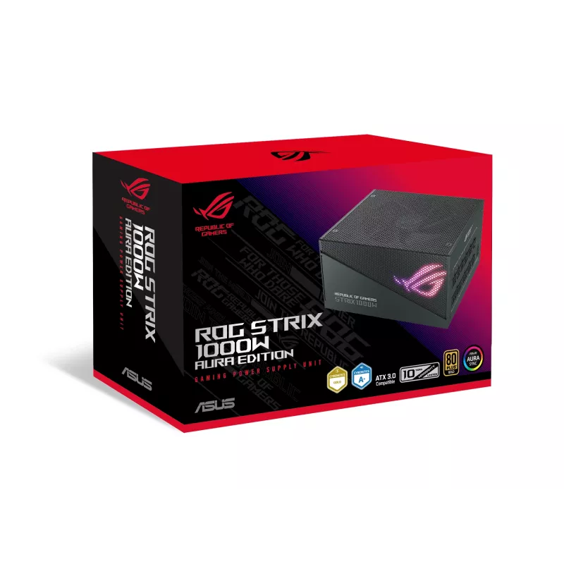 Fuente de alimentación ASUS ROG Strix 1000W Gold Aura Edition 20+4 pin ATX ATX negra