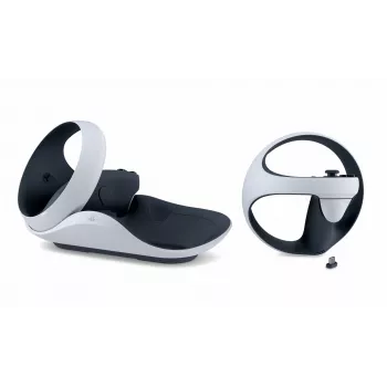 Estación de carga Sony 9480693 para mando de consola — PlayStation 5, 5,1 V/2,8 A, negro/blanco, 241×136×58 mm