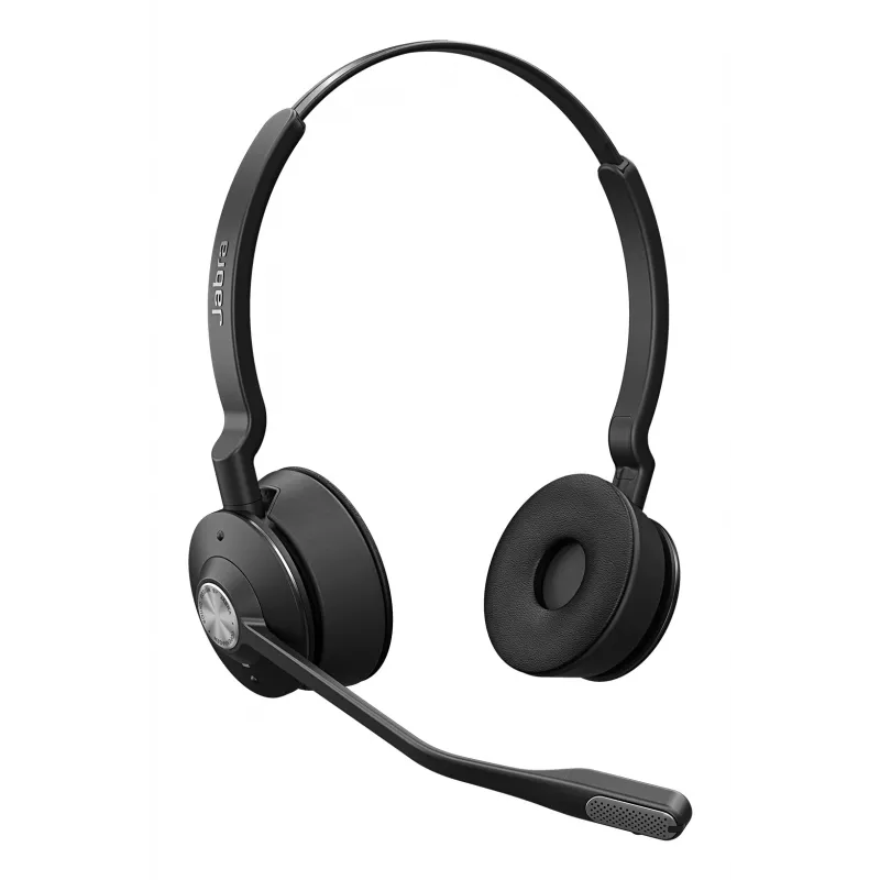 Jabra Engage 65 SE Stereo auriculares con micrófono DECT inalámbricos supraaurales, alcance de 150 m, negros, versión UK