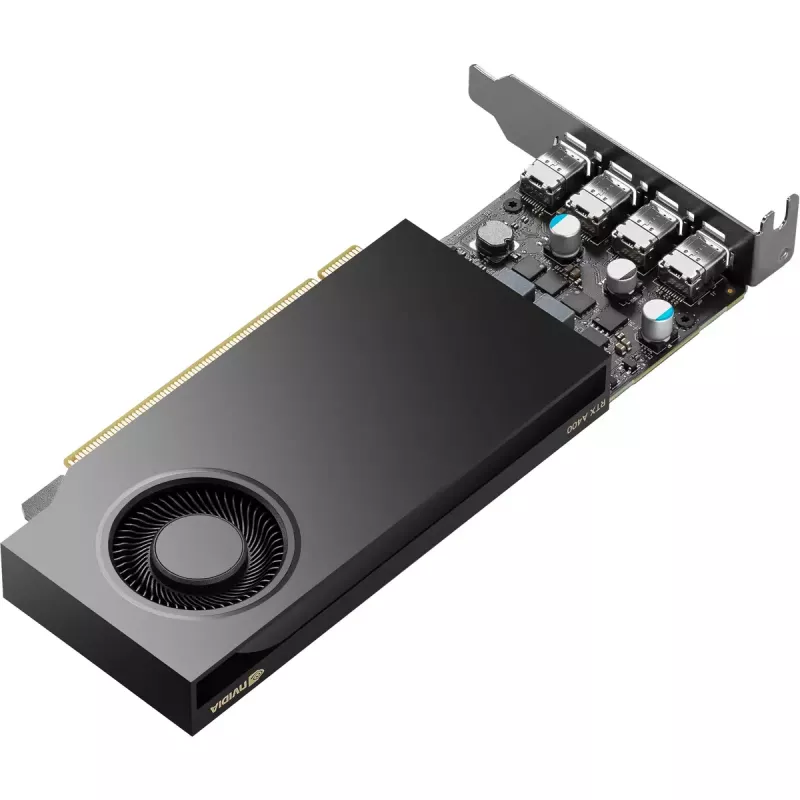 Tarjeta gráfica HP NVIDIA RTX A400 4GB GDDR6, 4x Mini DisplayPort (9U277AA)