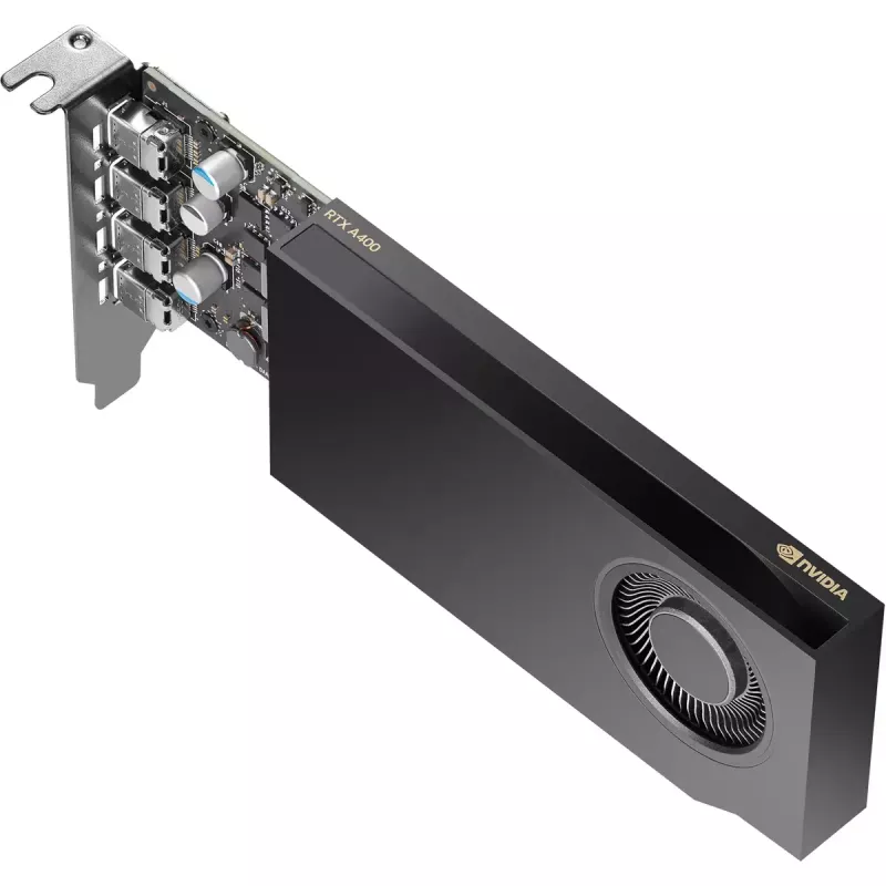 Tarjeta gráfica HP NVIDIA RTX A400 4GB GDDR6, 4x Mini DisplayPort (9U277AA)