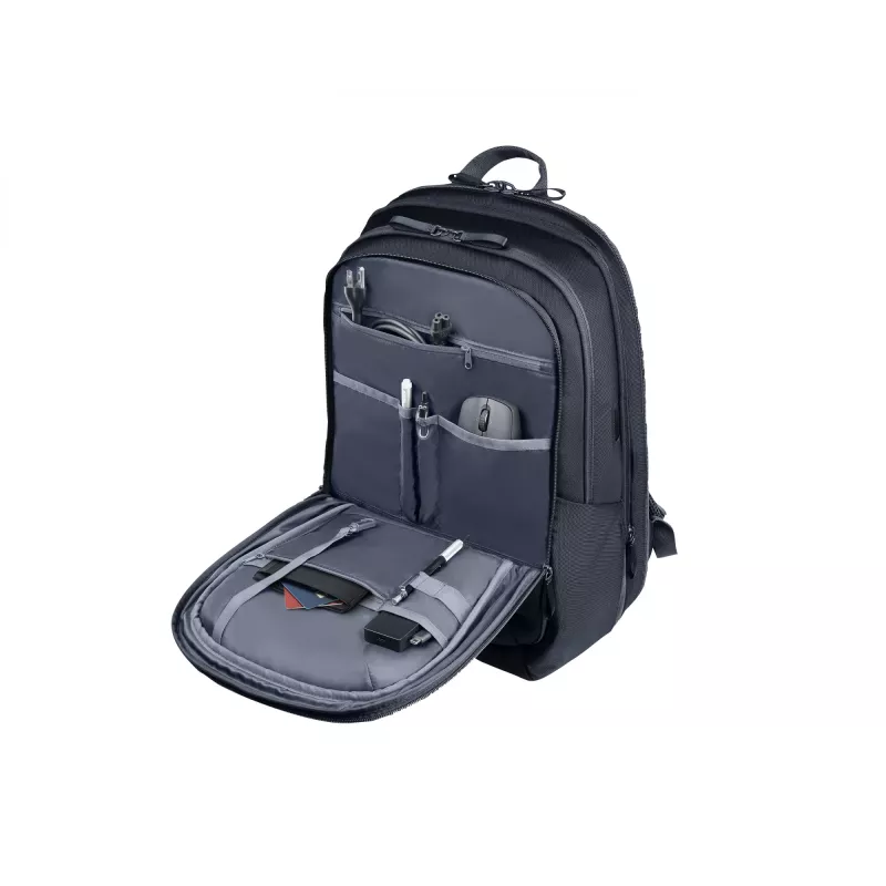 HP Travel Plus mochila para portátil de 30 l, 17,3 pulgadas (43,9 cm), ampliable a 35 l, bolsillo con bloqueo RFID, 1,08 kg, azul grafito