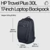 HP Travel Plus mochila para portátil de 30 l, 17,3 pulgadas (43,9 cm), ampliable a 35 l, bolsillo con bloqueo RFID, 1,08 kg, azul grafito