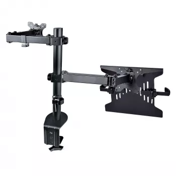 Brazo de monitor StarTech.com con soporte VESA para portátil, para un portátil (4,5 kg/9,9 lb) y una pantalla individual de hasta 32