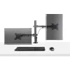 StarTech.com A2-LAPTOP-DESK-MOUNT brazo de monitor ajustable con bandeja VESA para portátil, para portátil de hasta 4,5 kg (9,9 lb) y una sola pantalla, montaje con abrazadera en C o pasacables, acero/plástico, negro