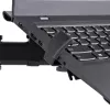 StarTech.com A2-LAPTOP-DESK-MOUNT brazo de monitor ajustable con bandeja VESA para portátil, para portátil de hasta 4,5 kg (9,9 lb) y una sola pantalla, montaje con abrazadera en C o pasacables, acero/plástico, negro