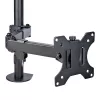 StarTech.com A2-LAPTOP-DESK-MOUNT brazo de monitor ajustable con bandeja VESA para portátil, para portátil de hasta 4,5 kg (9,9 lb) y una sola pantalla, montaje con abrazadera en C o pasacables, acero/plástico, negro