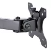 StarTech.com A2-LAPTOP-DESK-MOUNT brazo de monitor ajustable con bandeja VESA para portátil, para portátil de hasta 4,5 kg (9,9 lb) y una sola pantalla, montaje con abrazadera en C o pasacables, acero/plástico, negro